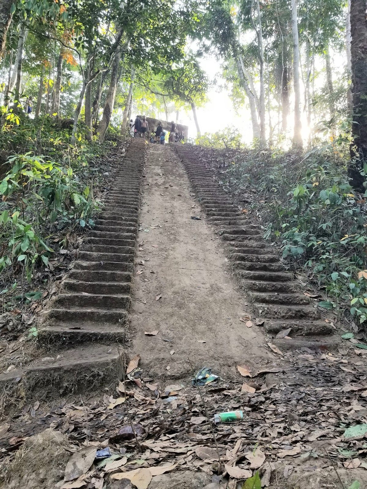 The stepped descent at Arochukwu, seen from partway down.